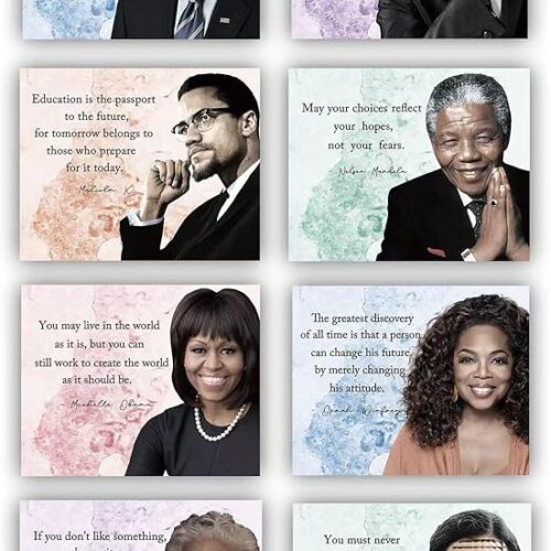 HD Black History Famous Quotes Decoration Painting