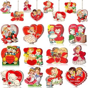 36Pcs Vintage Valentines Ornaments for Valentine's Day