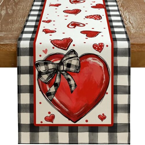 1 Valentine's Day Table Runner 13 x 72 Inch