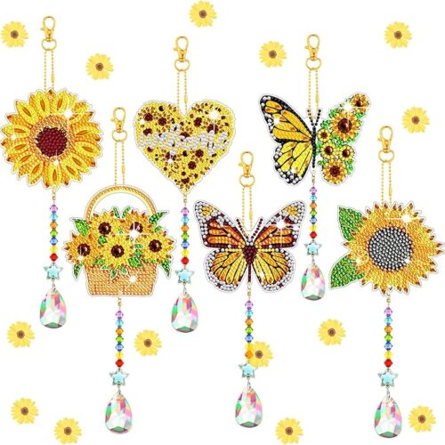 Sunflower Diamond Wind Chimes Kit