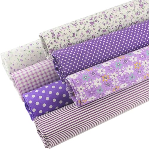 100% Cotton Patchwork Quilting Fabric 7 Pieces lot (20"X20")