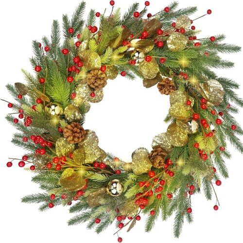 Christmas Wreath with Lights