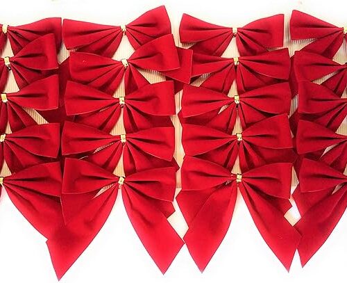 Red Velvet Christmas Bows
