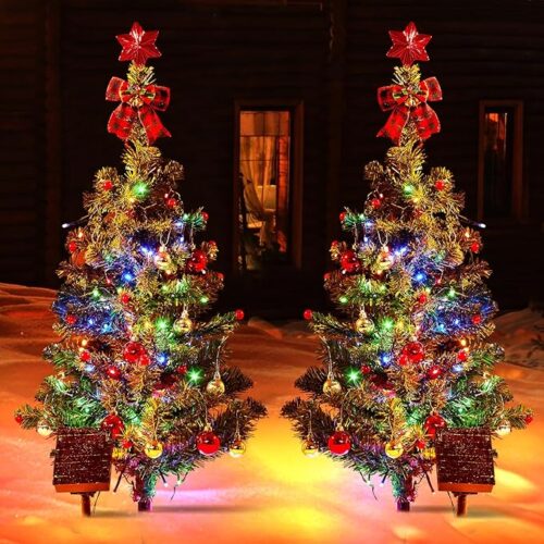 Solar Christmas Tree Lights Outdoor