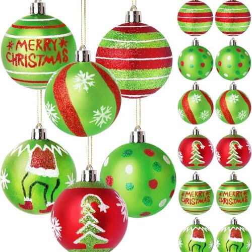 12 Pcs 2.4 Inch Christmas Ball Ornaments