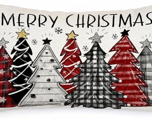 Christmas Pillow Cover 12X20 Inch