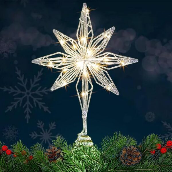 Sparkling Tree Toppers Star 1