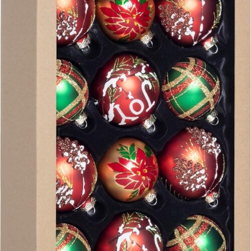 1 12-Piece Christmas Ornament Set