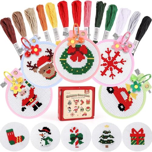 Starter Cross Kit Sewing Set with Keychains