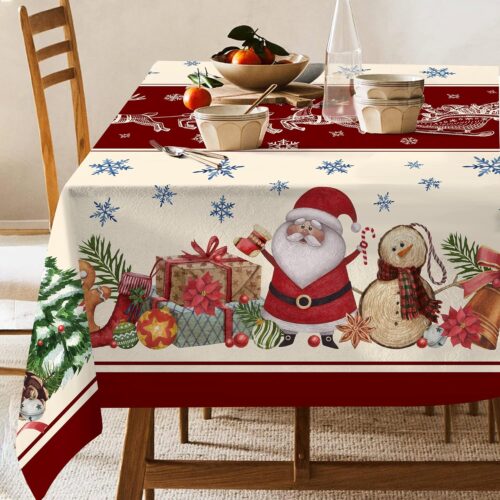 Christmas Tablecloth, Christmas Tablecloth Rectangle 52x70 Inch