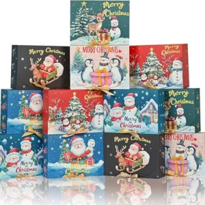 Style Xmas Themed Pattern Holiday Christmas Wrapping Boxes