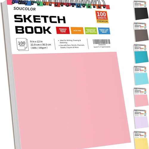 Spiral Notebook Drawing Pad for Girls