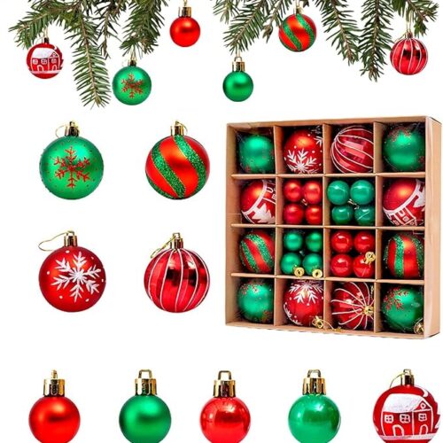 1 Xmas Hanging Ball for Holiday Party Décor