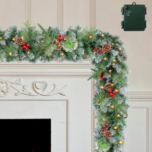 Christmas Garlands Decoration for Mantle Stair Fireplace