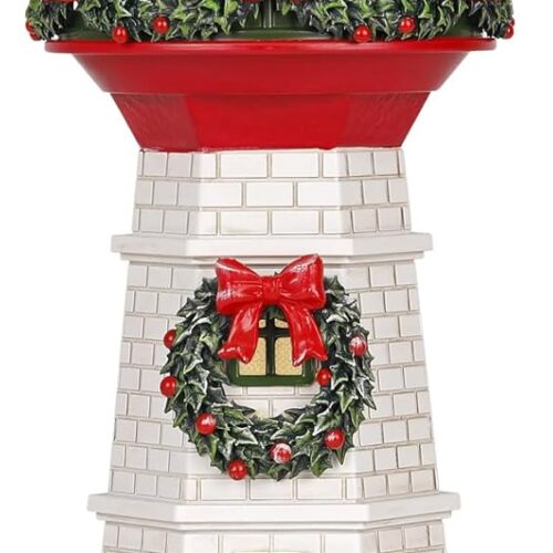 13.6" Christmas Lighthouse Snow Globe, Musical Lighted Glitter Christmas Snow Globes