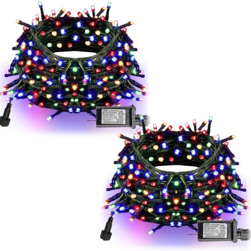 132FT 400 LED, Christmas String Lights Plug in with 8 Modes