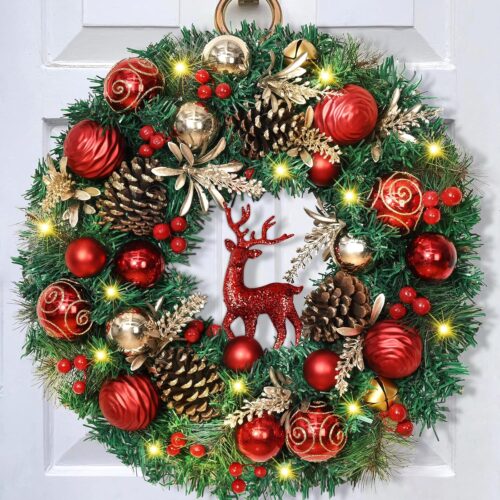 1 Christmas Wreath - 16' for Front Door