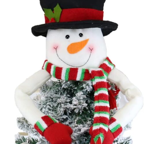 1 Christmas Tree Topper Snowman Top Hugger for Xmas Tree Holiday Decorations