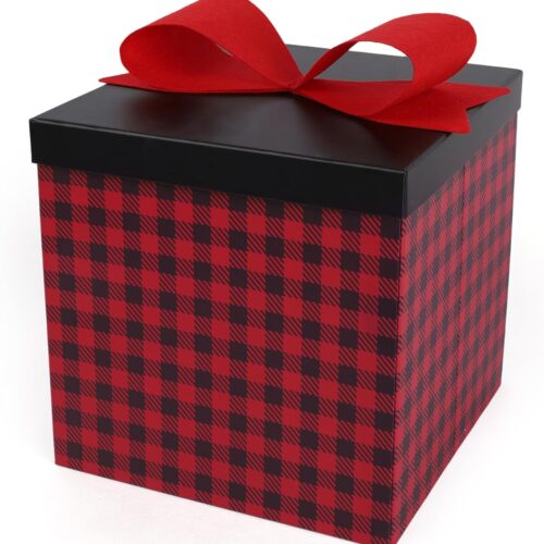 1 Large Christmas Gift Boxes with Lids,10x10x10 Inches