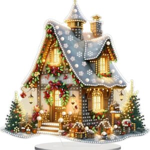 DIY Tabletop Diamond Art Painting Kit，9.54x9.52inch