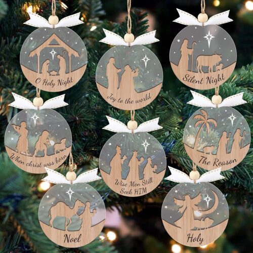 1 16pcs Nativity Christmas Ornaments Tree Decorations