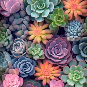 Succulents Flower Gem Art Kits for Adults for Gift Home Wall Decor Gifts 12x16inch