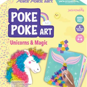 Poke Poke Art for Kids, Mess-Free Sewing Art - Unicorns, Mermaids, Princess, and Cupcakes