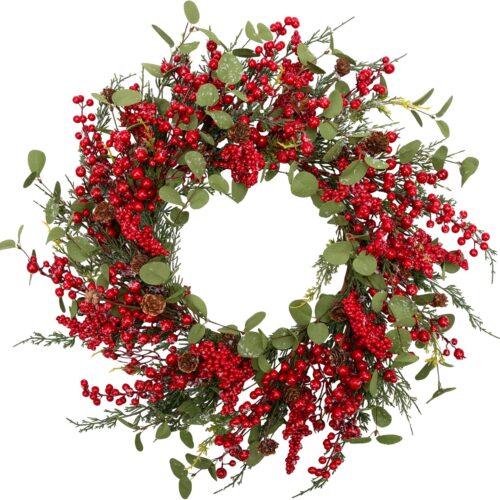 20 Inch Christmas Wreath for Front Door