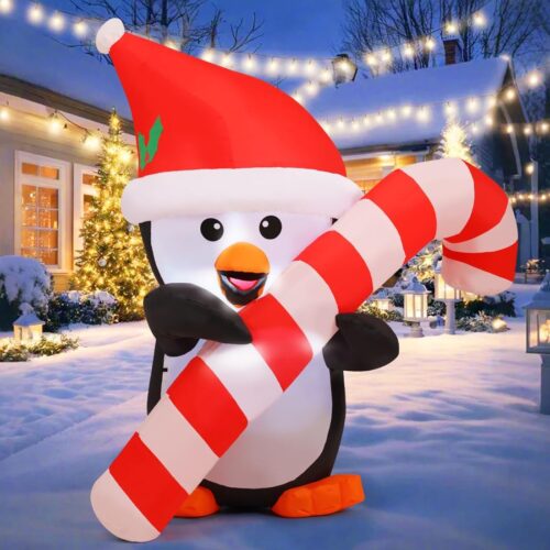 1 5 FT Christmas Inflatables Penguins Outdoor Decorations