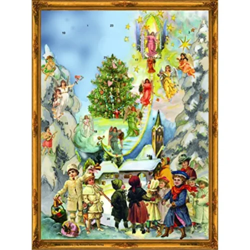 Victorian Winter Stairway to Heaven German Christmas Advent Calendar