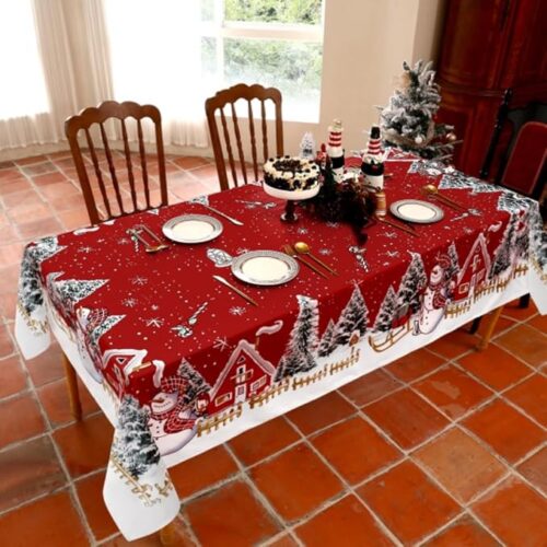 1 Festive Party Waterproof Tablecloth