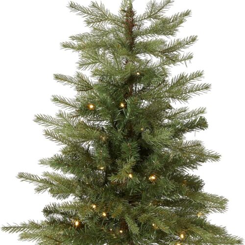 1 Pre-Lit 'Feel Real' Artificial Mini Christmas Tree, 3 Feet