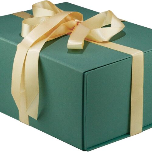 1 Green Gift Box,9" X 7" X 4