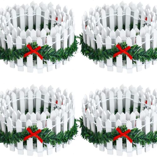 1 4 Pcs Christmas Village Accessories 35 Inch