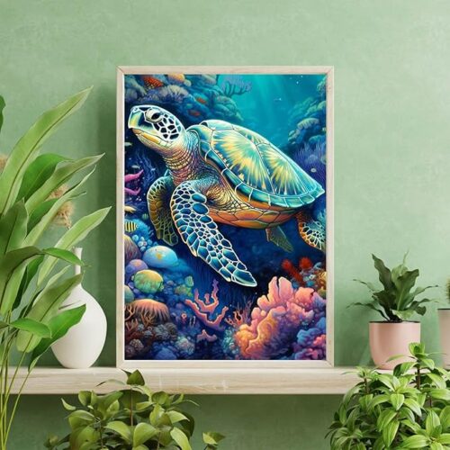 1 Turtle Stamped Crossstitching Kits