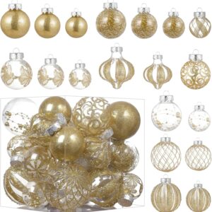 Christmas Ball Ornaments Set,30pcs Shatterproof Plastic Decorative Christmas Ornaments