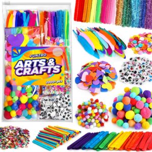 2000Pcs+ Arts & Crafts Supplies Kits for Kids