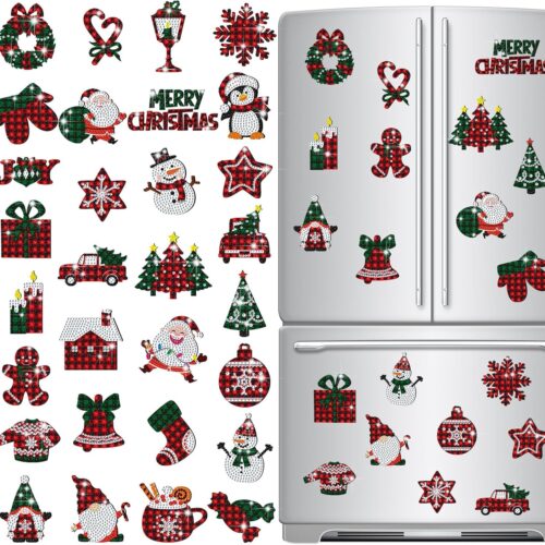 1 30 Pcs Christmas Diamond Painting Magnets