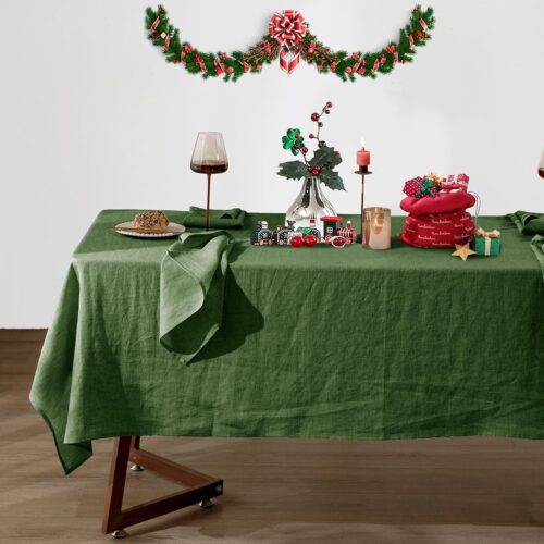 1 100% Pure Linen Table Cloth 60x120 Inches
