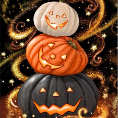 1 Pumpkin Diamond Painting Kits (16x12inch)