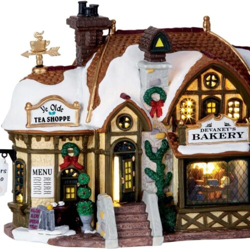 1 Christmas Village Devaneys Bakery Battery Operated Led - 35793