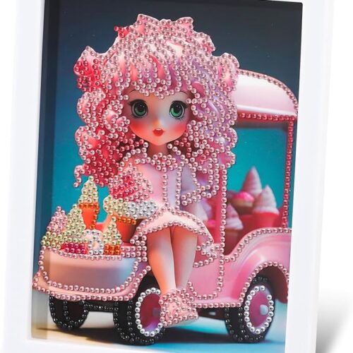 1 Gem Art Painting by Number Kits with Frame