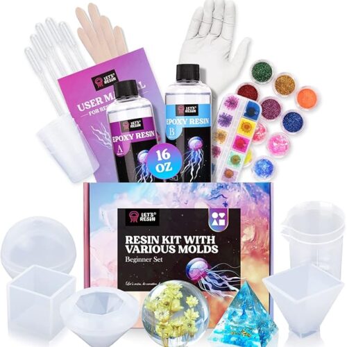 1 Resin Molds Silicone Kit Complete Set Bundle with Sphere