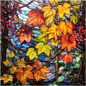 Diamond Painting Kits for Adults, Maple Leaves Diamond Art Kits 12x12inch