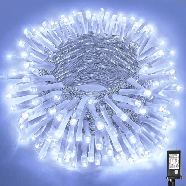 66ft 200 LED Christmas String Lights Indoor Outdoor 8 Modes Connectable Fairy String Lights 1