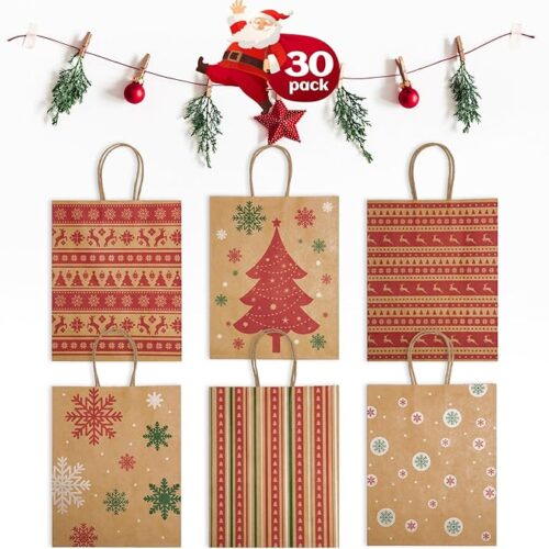 1 Assorted Designs Christmas Craft Bags