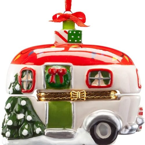 1 Vintage Camper Ornament Trinket Box