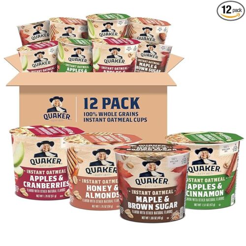 Instant Oatmeal Express Cups, 4 Flavor Variety Pack