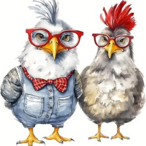 Cock Diamond Painting Kits for Adults 12×12inch