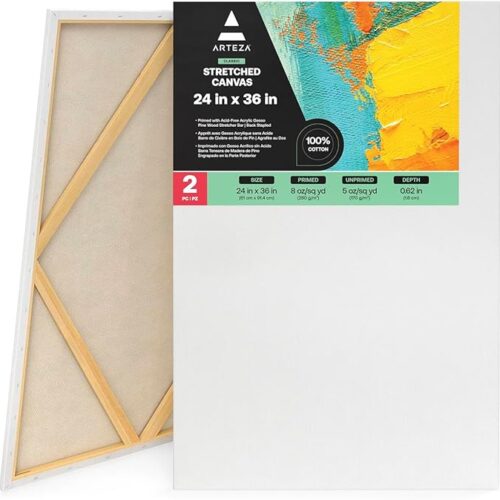 1 Blank White Large Canvas for Painting for Acrylic